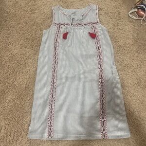 Vineyard Vines Blue and Red Striped Kids Dress